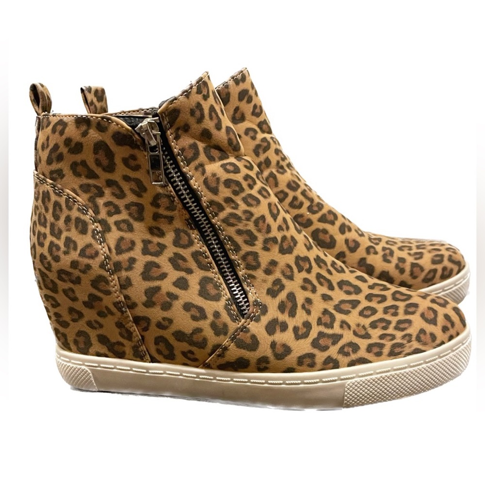 Leopard Sneaker Wedge Women’s Shoes